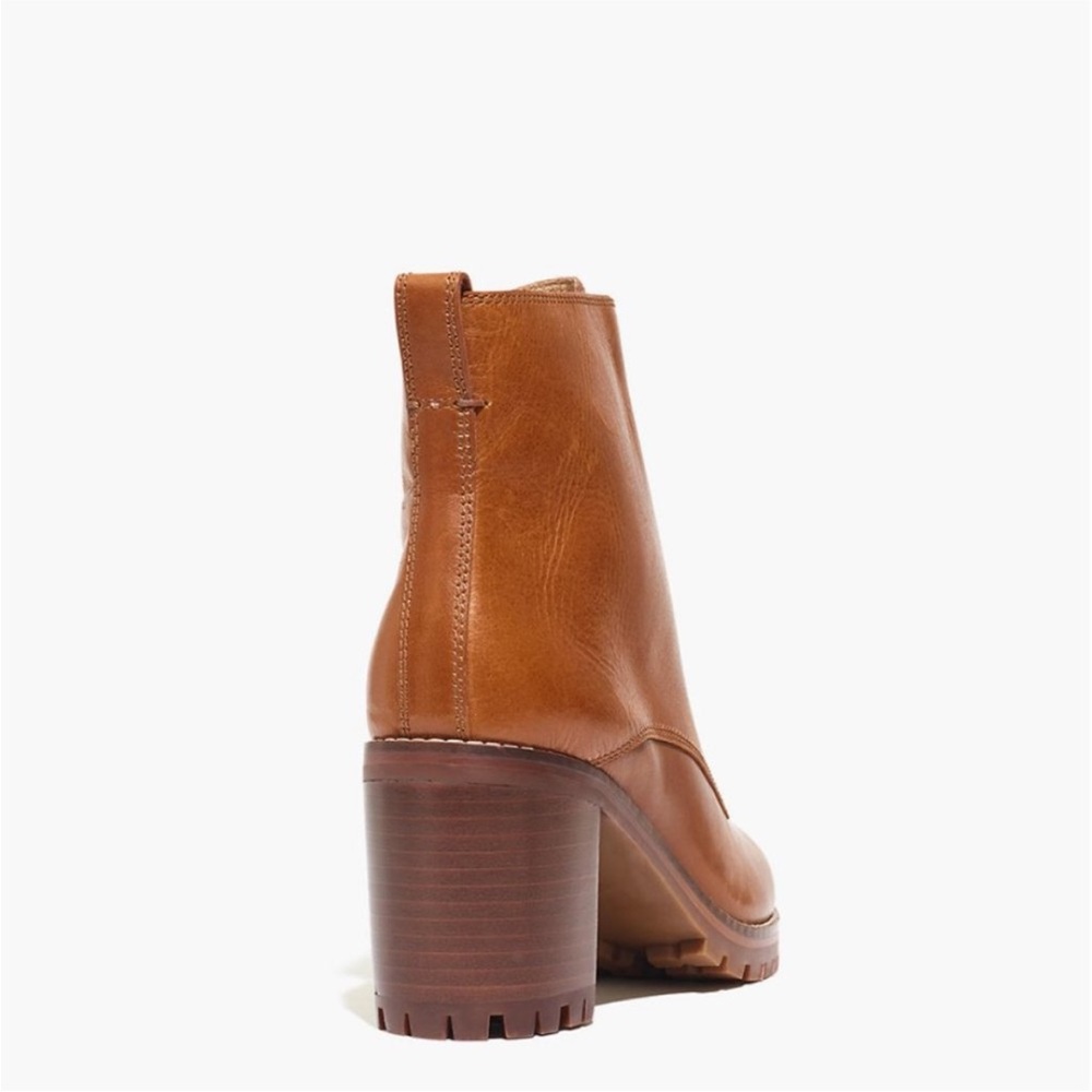 Madewell The Alyce Zip-Front Lugsole Boot in Dried Maple - Picture 3 of 11